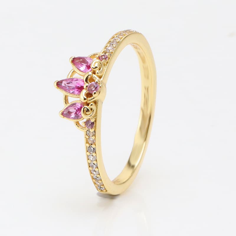 Pan's New Product Di Si Ni Flat Fashionable Elegant Princess Crown Hair Accessories Ring For Women