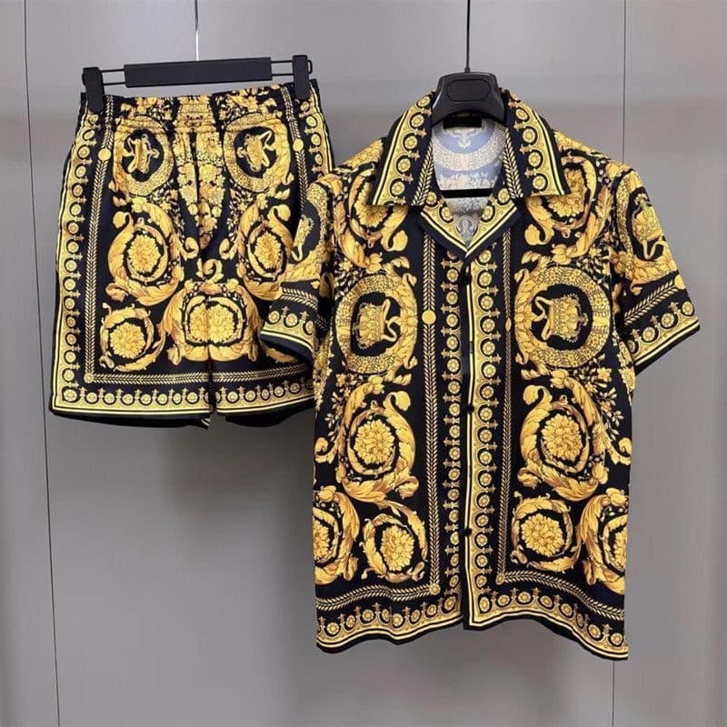 Men's Clothing Stylish Two-Piece Summer Suit Lightweight Casual Short-Sleeved Set With European Trend