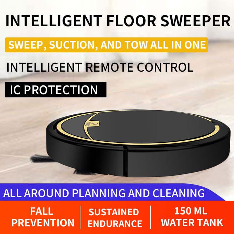 household sweeping robot intelligent suction, sweeping and mopping three in one remote control sweeping machine with water tank vacuum cleaner