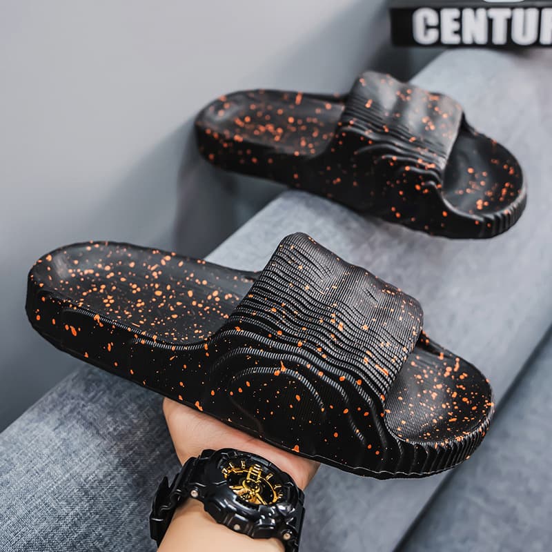Men's Summer Coconut 46 For Outdoor Wear, Thick Non Slip, Casual, Easy To Step On, Sporty, Soft Sole, Large Size, Cool