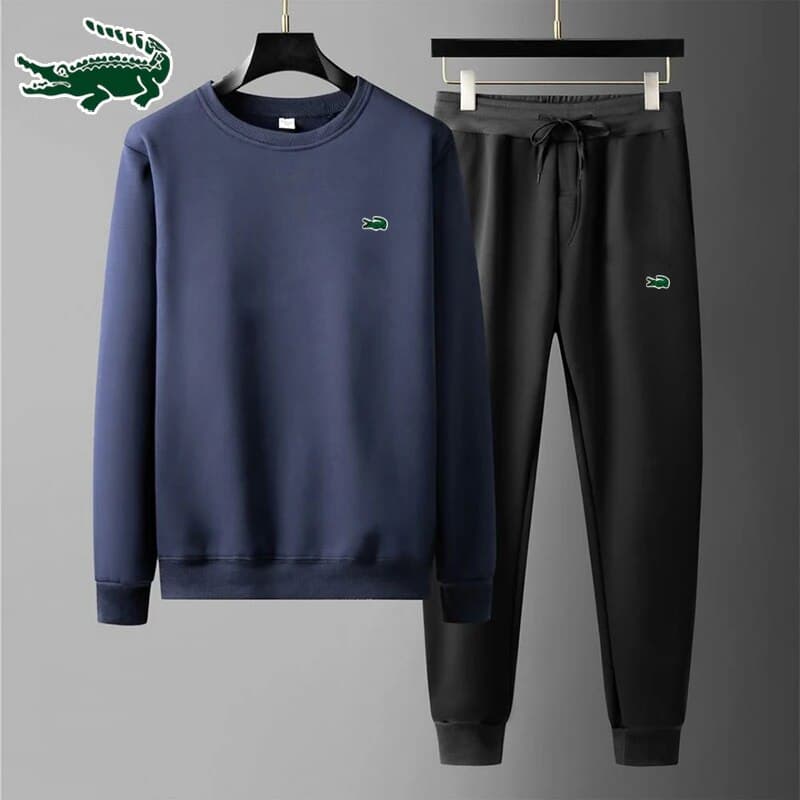 2024 Nouveau pull sans capuche à col rond et pantalon de course en plein air de haute qualité pour hommes