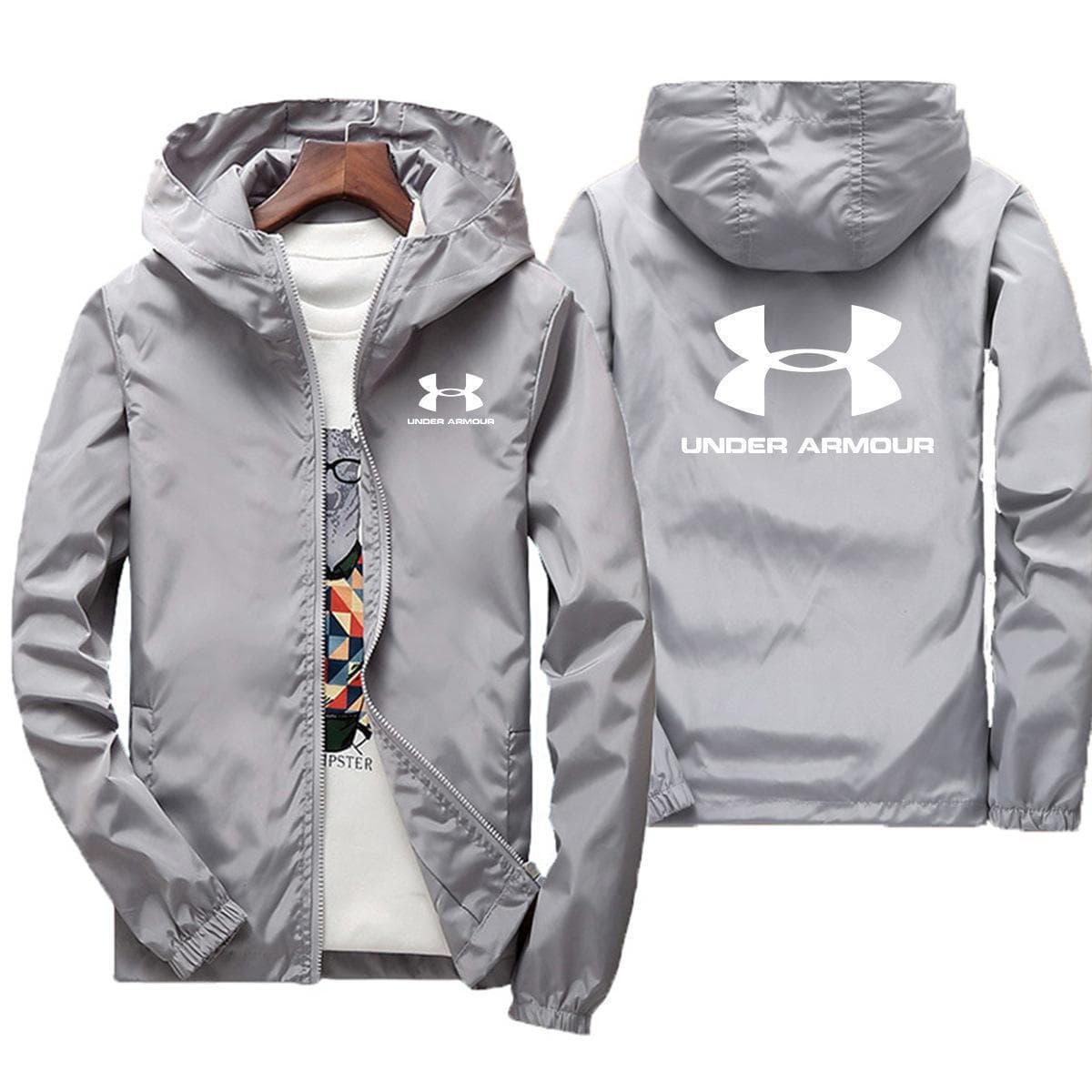 Veste à capuche tendance pour homme, coupe-vent ample et fine, coupe-vent élégant et coupe-vent pour jeunes