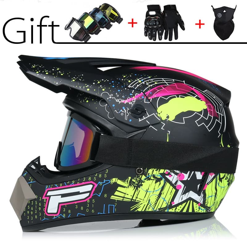 Off road non helmet motorcycle small off road helmet racing lightweight mountain full helmet with wind goggles helmet