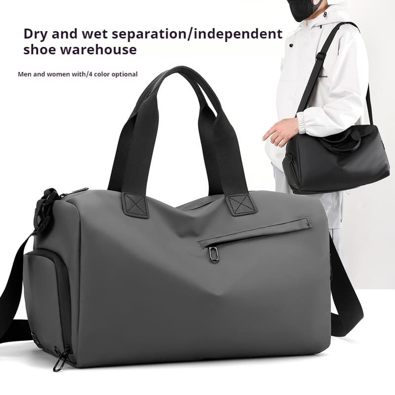 Membrane travel bag with dry wet separation, sports and fitness travel backpack, unisex travel bag