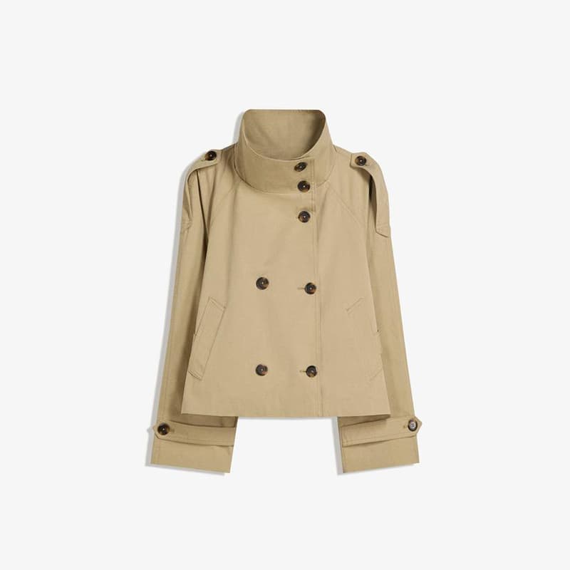 Veste coupe-vent courte rétro à double boutonnage pour femme, manches longues polyvalentes, neuve