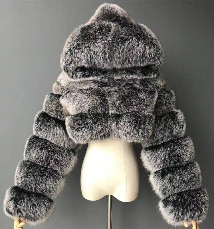 Women's Winter Thickened Artificial Fur Coat Short Jacket Fashion Large Size