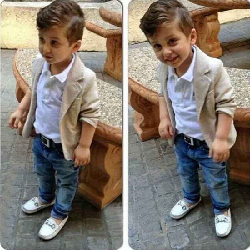 mother&kids Clothing European and American Boys' Suit Suit Spring and Autumn Style Western Style Children's Small Suit Three-piece Set