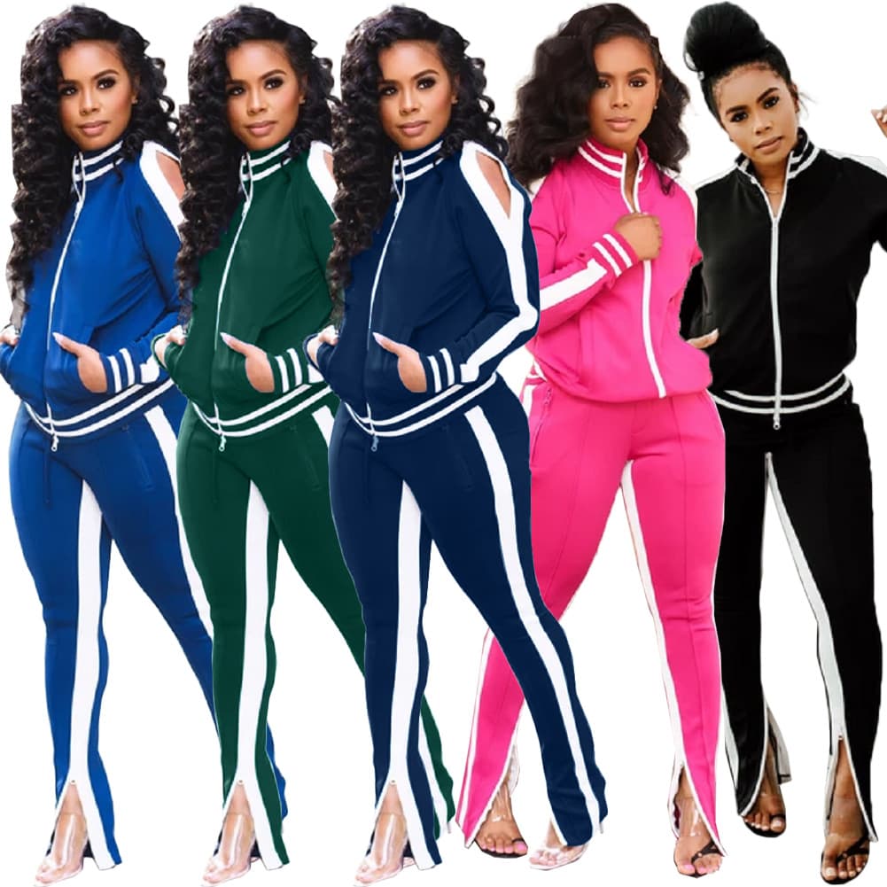 Women's Fashion Casual Sports Suit Two-piece Set