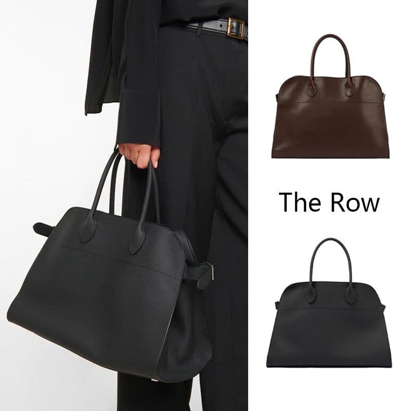The Row Soft Margaux 15 Tote Bag Autumn/Winter Large Capacity Commuter Handheld Women's Briefcase
