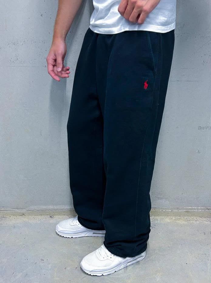 Pantalon de sport décontracté pour homme, style rétro, tendance, hip-hop, taille élastique, fermeture éclair, ample, couleur unie