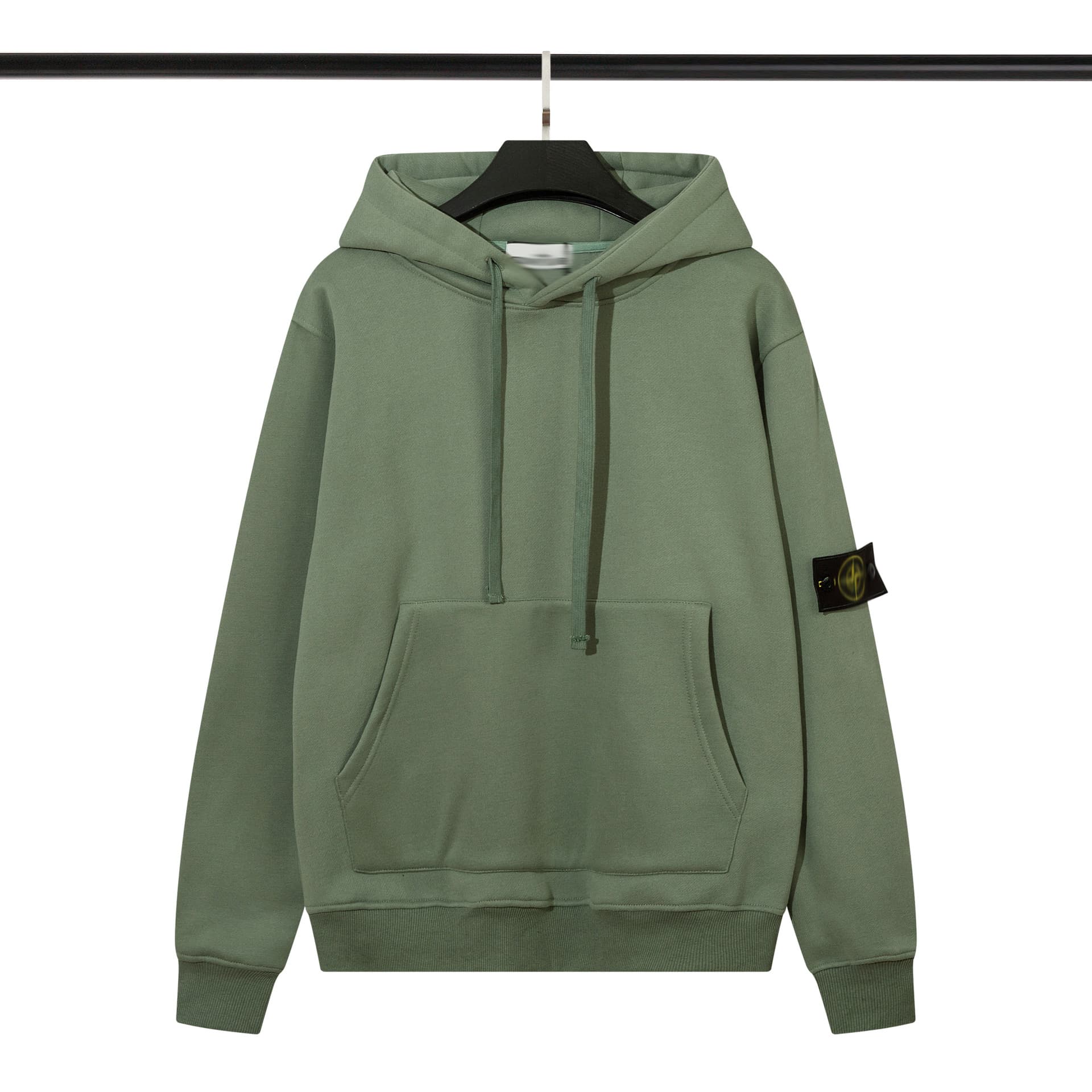 Sweat à capuche basique en pierre pour hommes, ample, tendance, marque, pull à capuche, Plus velours et épaississement