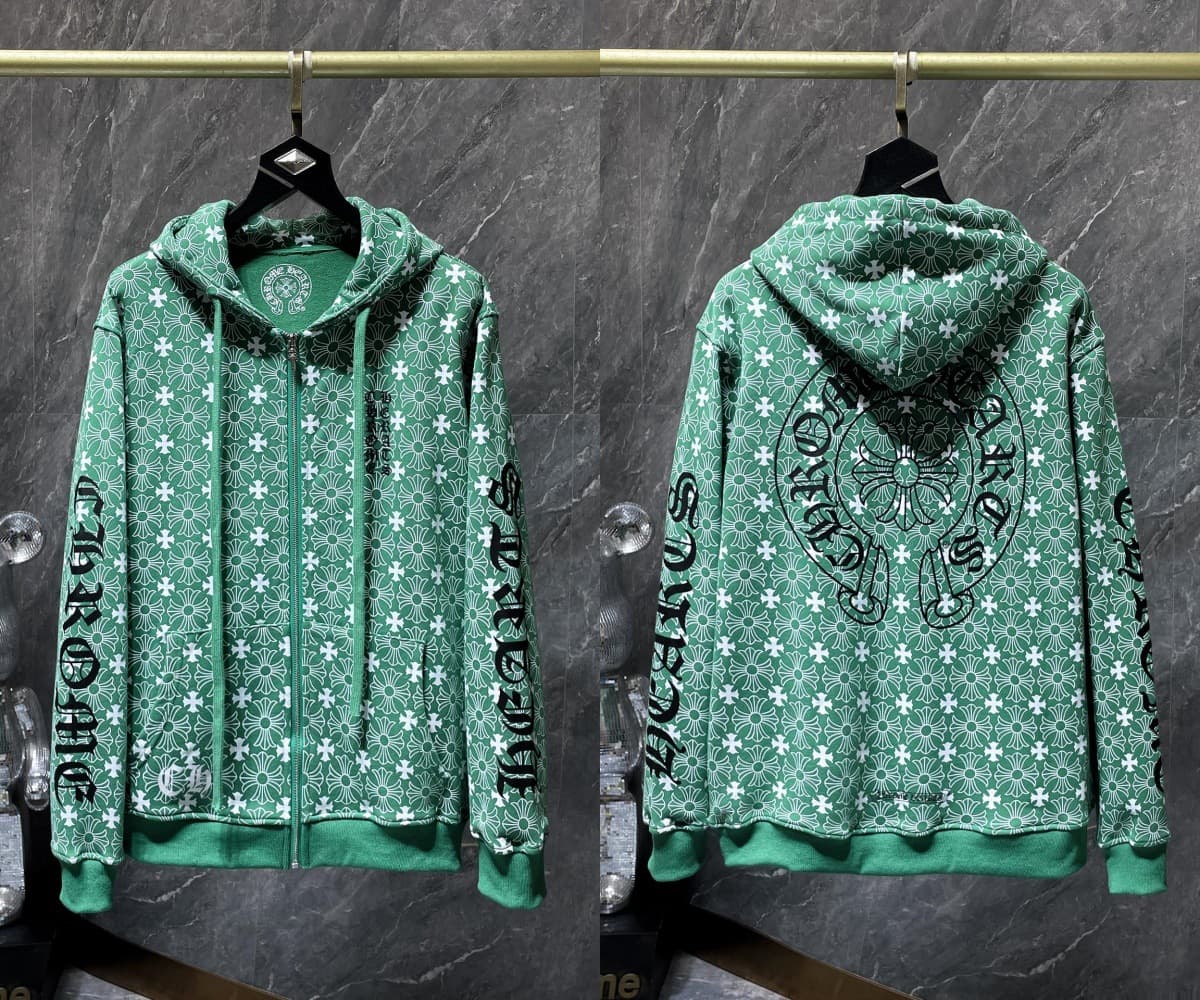 Sweat à capuche Chrome Hearts Cross, version correcte 25ss, polyvalent et tendance, vente en gros