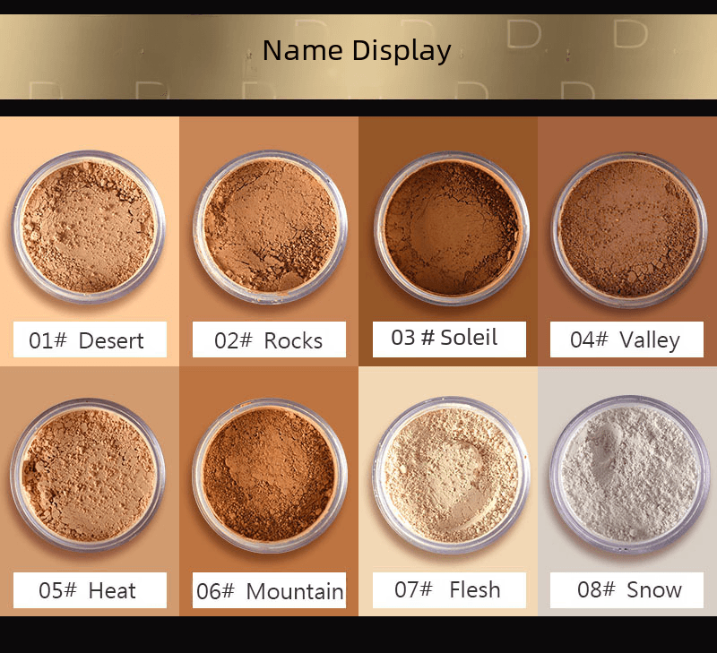 Makeup Matte Pearlite Loose Powder Highlighter Contouring Powder Concealer Setting Powder
