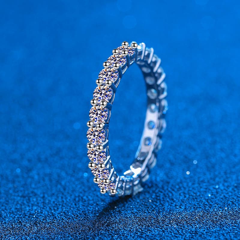 Hot selling group full of versatile simulation rings, Mosang diamond rings for women