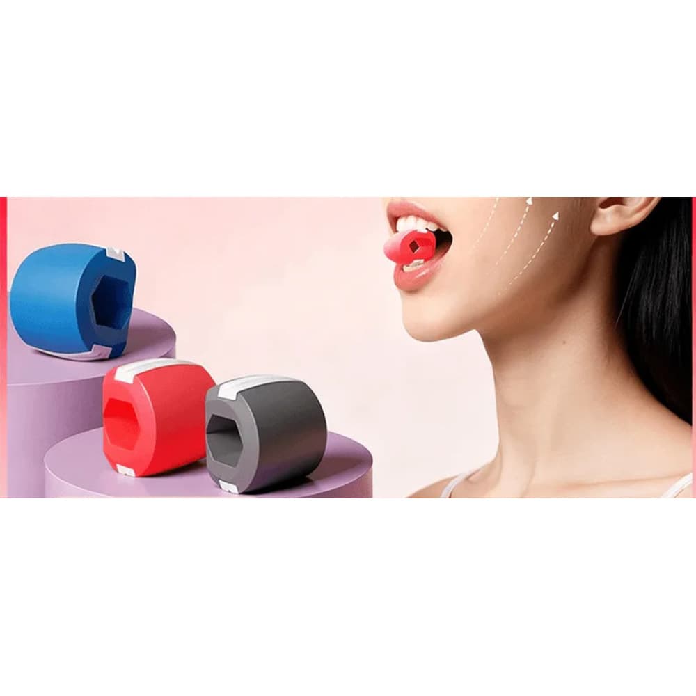 Facial Trainer For Contouring, Filling Sunken Temples, Strengthening Masseter Muscles, Facial Yoga Bite Force Ball,