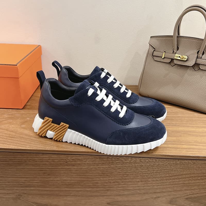 H Brand 2026 Début Printemps Nouvelles Baskets à lacets en cuir véritable pour hommes et femmes, chaussures de course plates et polyvalentes