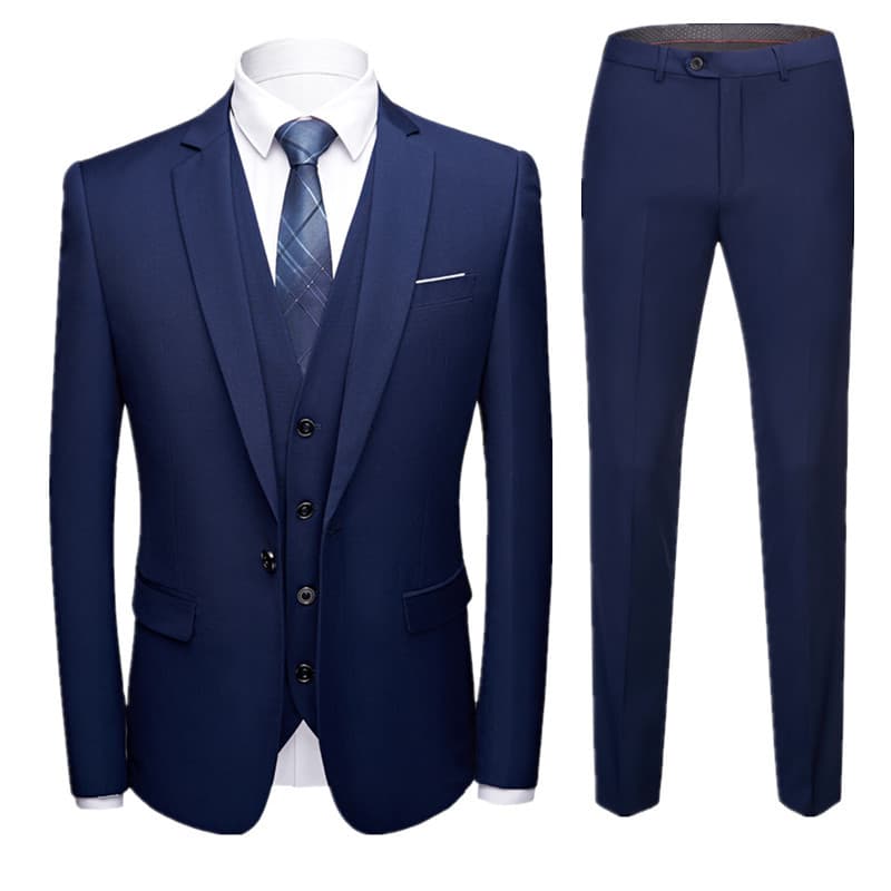 Men's Clothing men's groom's suit three piece slim casual work suit suit