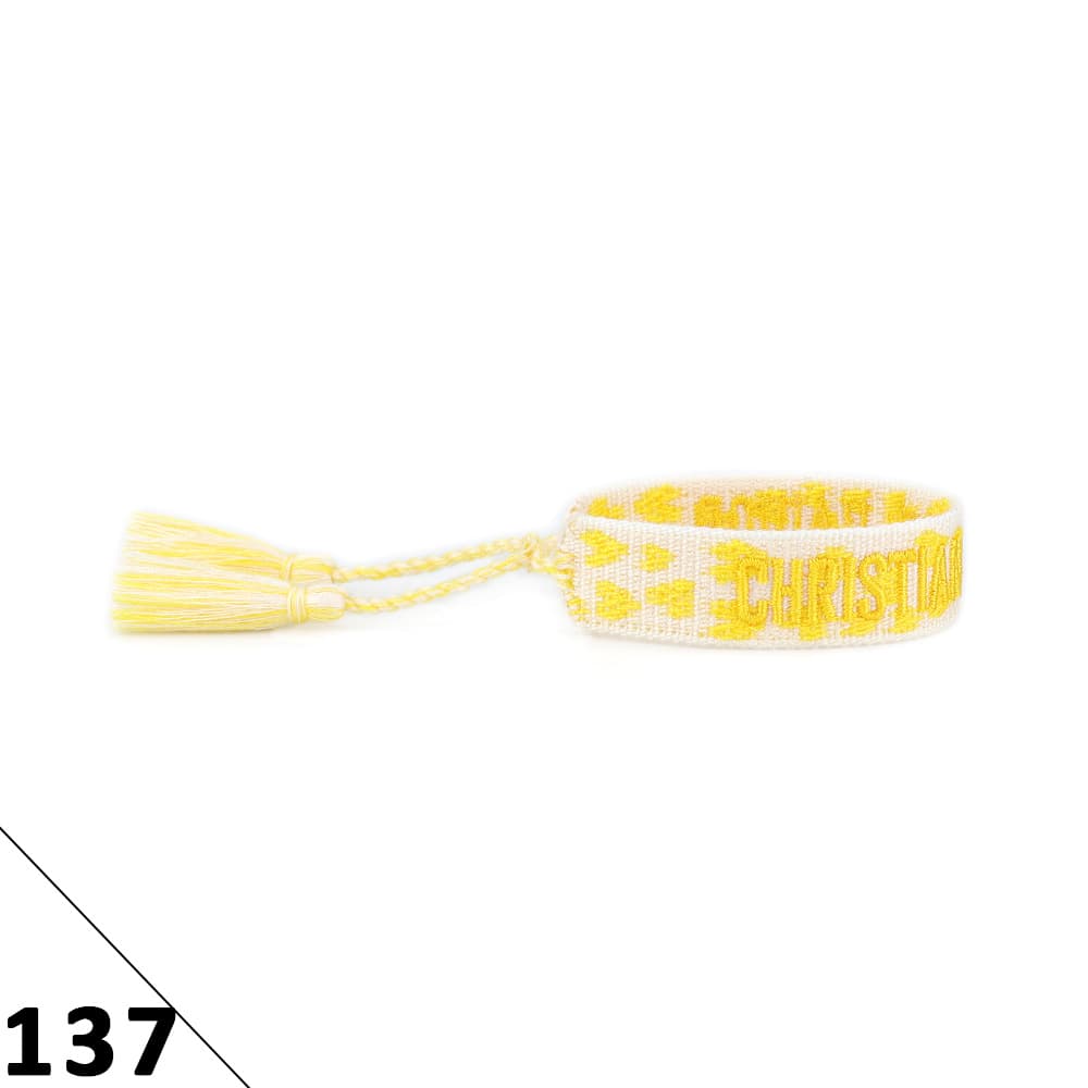 Bracelet unisexe tendance avec lettres tressées