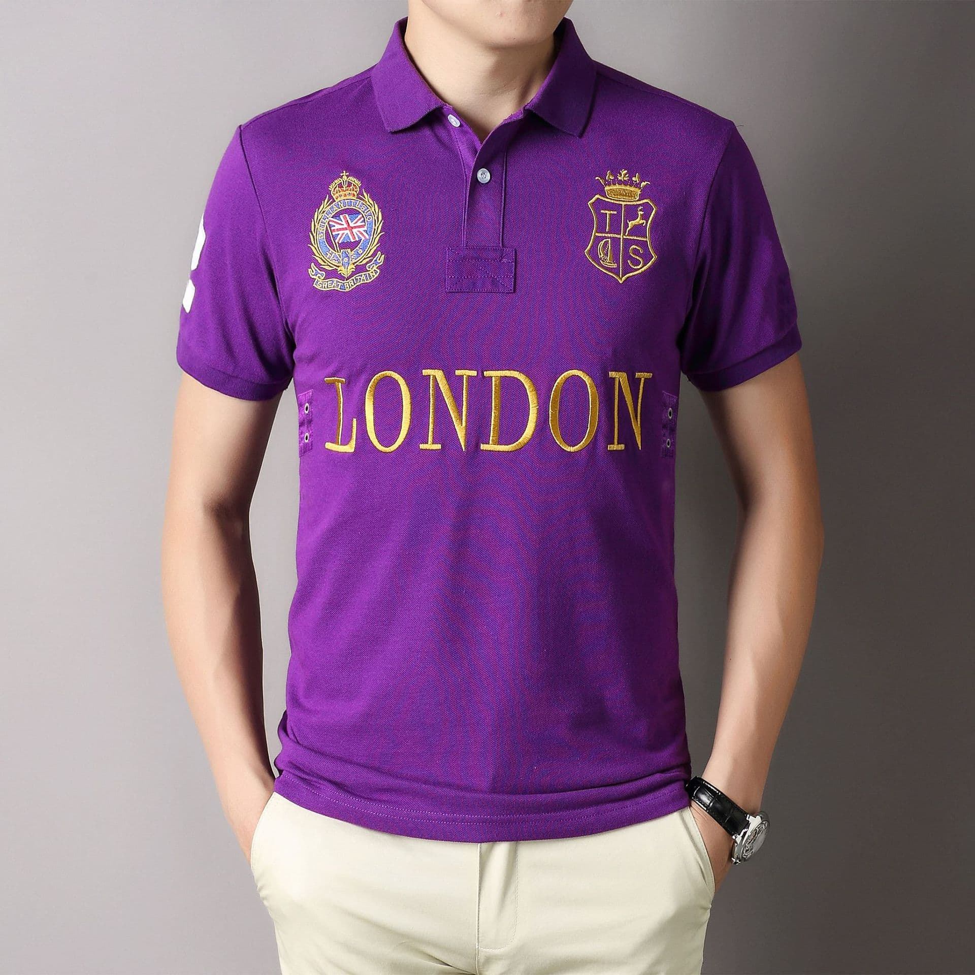 Man's clothing polo shirt men short sleeve casual sports cotton plus size fashion brand