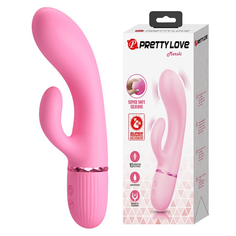 Baile Dual Motor Vibrating Silicone Massager USB Rechargeable Vibrator For Women Masturbator Patila 500059
