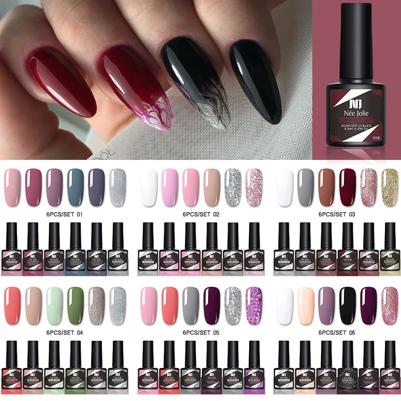 Nail Glue New Nail Polish Set Phototherapy Glue Frosted Sequins Reinforced Wash Free Sealing Layer Nail Polish Base Glue
