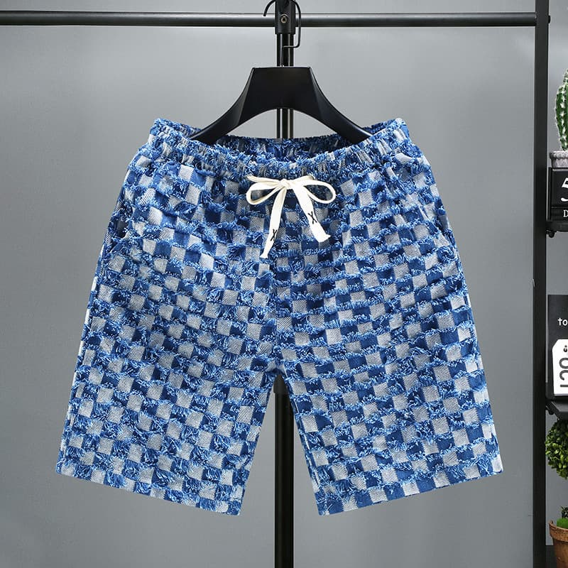 Men's Clothing New fashion casual denim shorts men's summer plus size loose outer wear young couple fashionable shorts