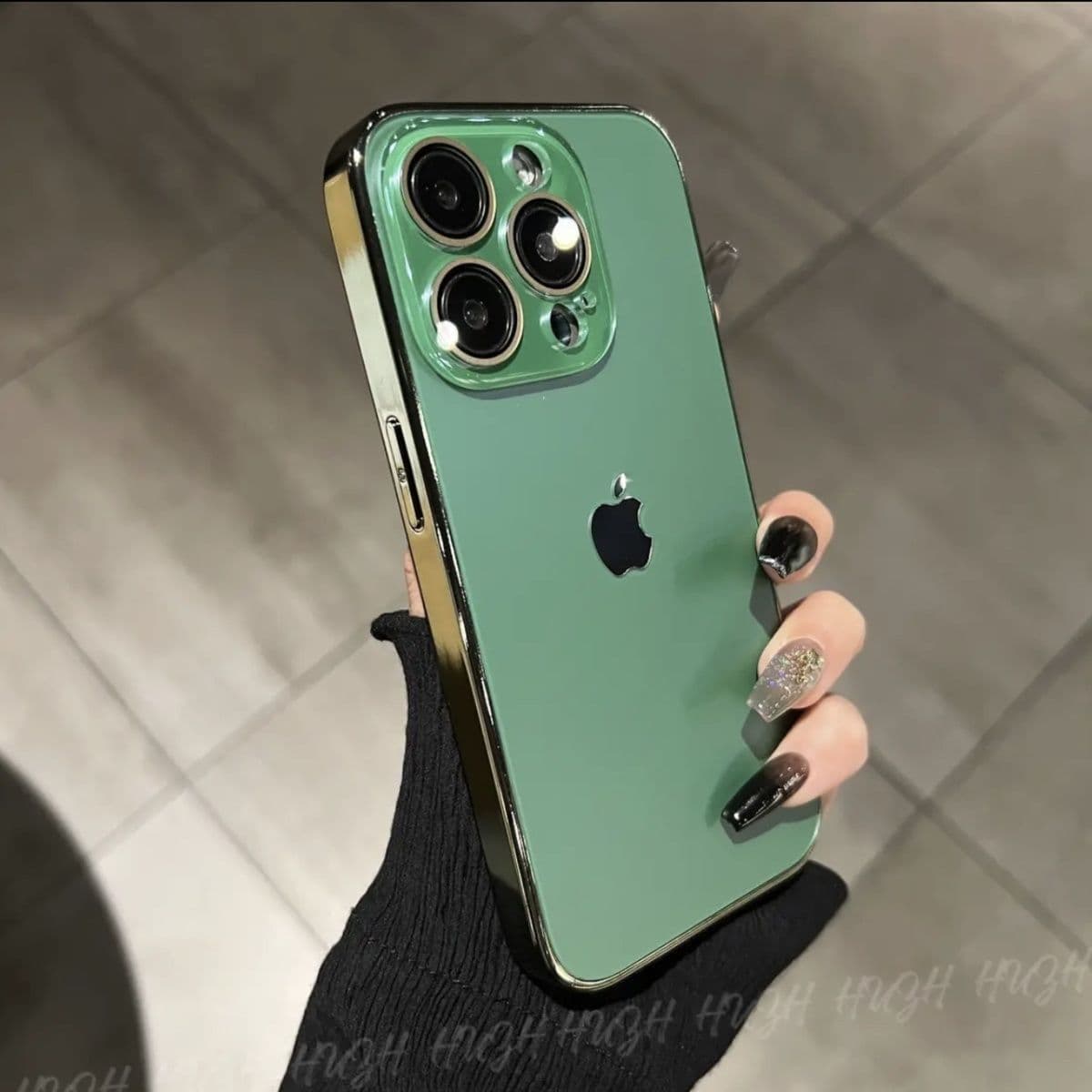 Coque de téléphone à texture originale avec film d'objectif, 15 Promax, iPhone 13 Premium, anti-empreintes digitales 14, tout compris