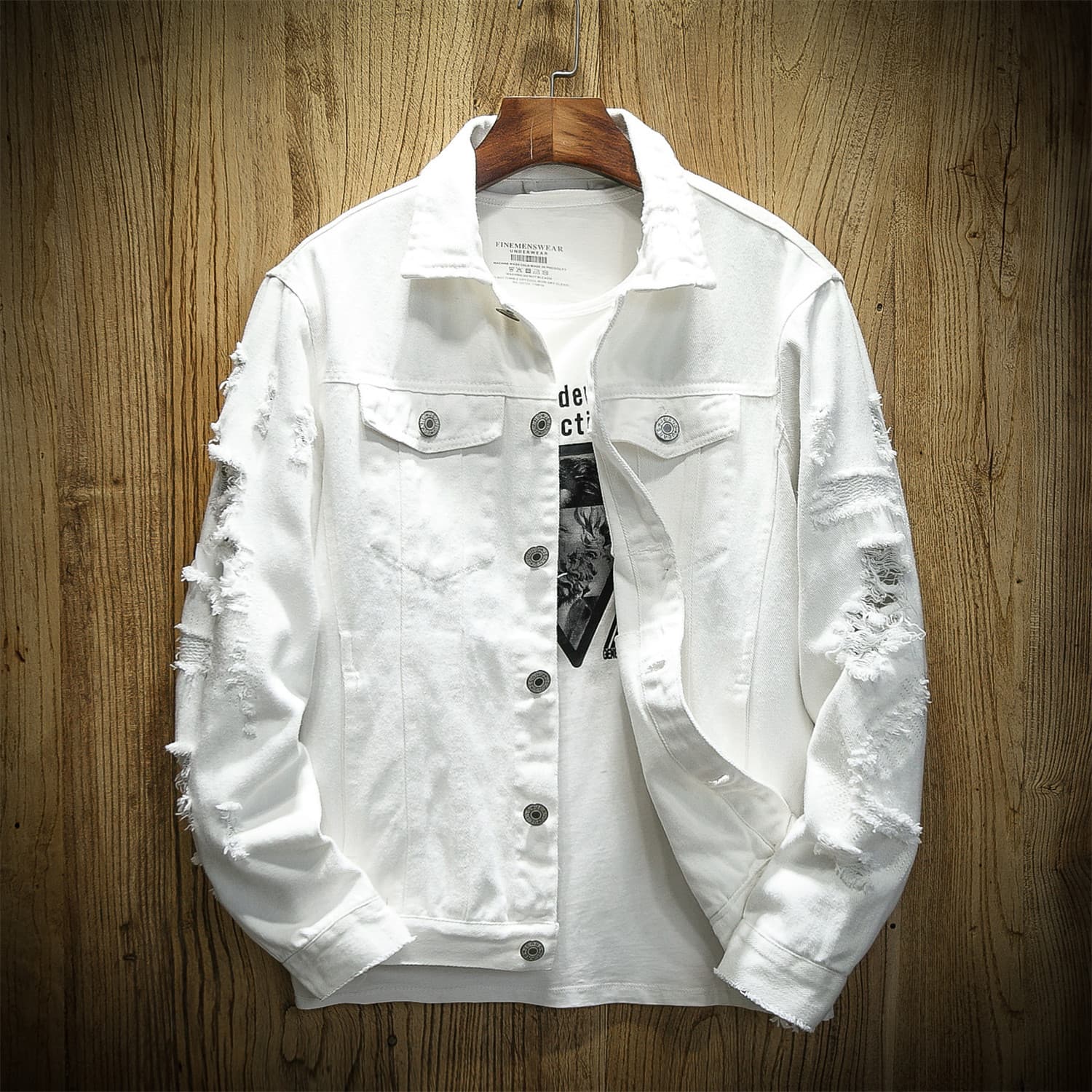 Veste en jean délavée pour homme, coupe ample, vêtement de travail, manteau streetwear décontracté, mode printemps-automne, vêtements d'extéri