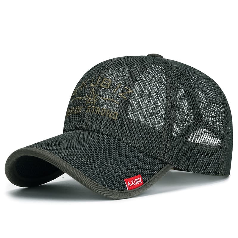Men's Baseball Summer Caps Full Mesh Breathable Quick Dry Cooling Hat For Hiking Golf Adjustable Hats Trucker Cap