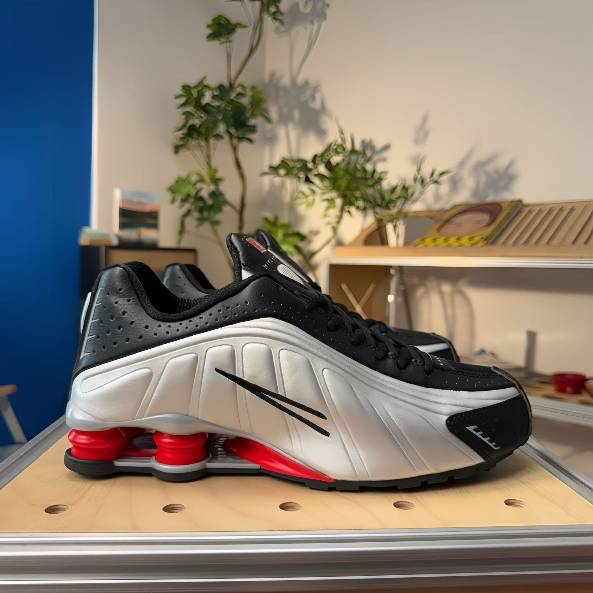 Chaussures de course unisexes SHOX R4 Neymar Collaboration, pointures 36 à 45, pour hommes et femmes, avec coussin d'air coloré.