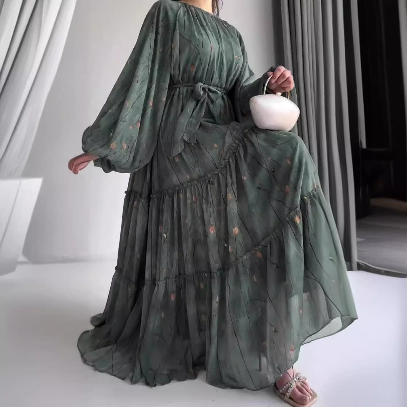 Women's Clothing fashion printed Bohemian style long dress