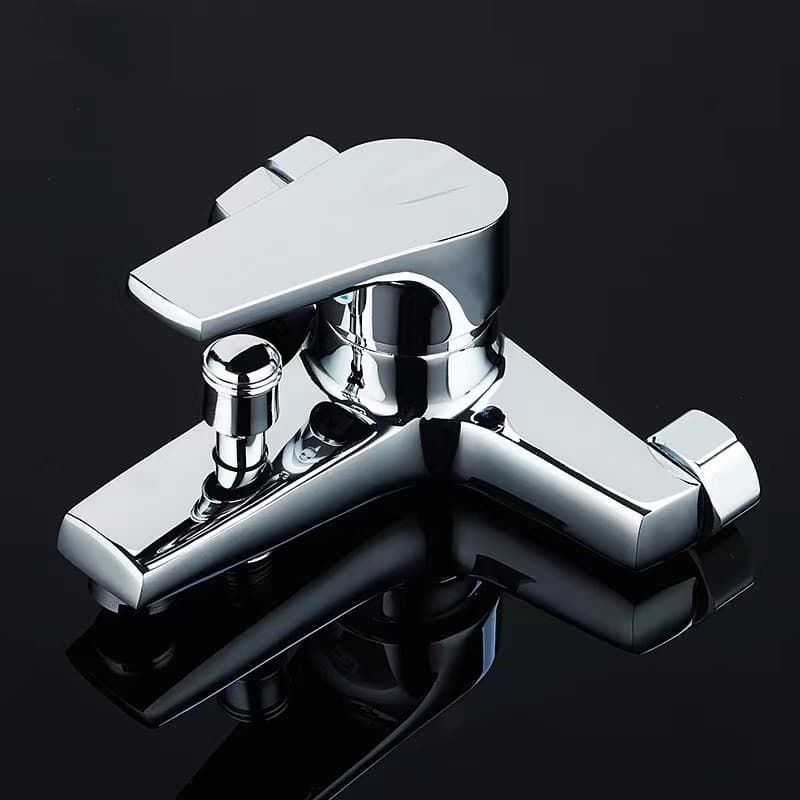 Home Furniture copper mixing valve hot and cold water faucet bathroom shower shower head water heater triple bathtub double flower shower