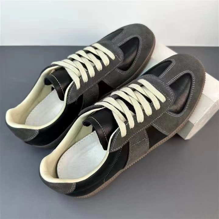 Men's German Training Shoes Spring Genuine Leather Sports Casual White Soft Sole Breathable Comfortable Versatile