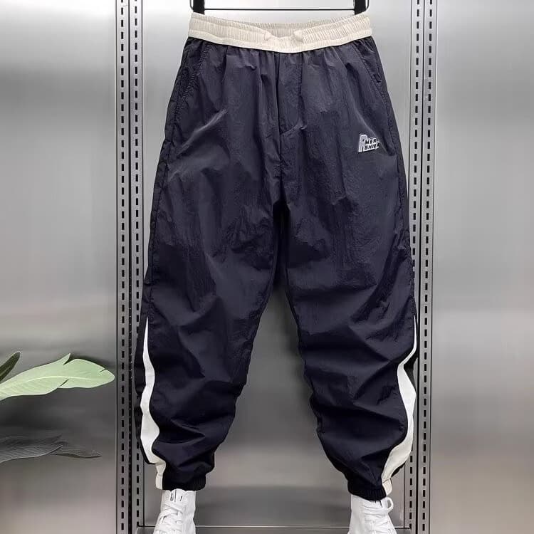 ​​Men’S Stylish Jogger Pants – Trendy Streetwear Sweatpants With Quick-Dry & Wrinkle-Resistant Polyester | Relaxed Fit Drop-Crotch Design​
