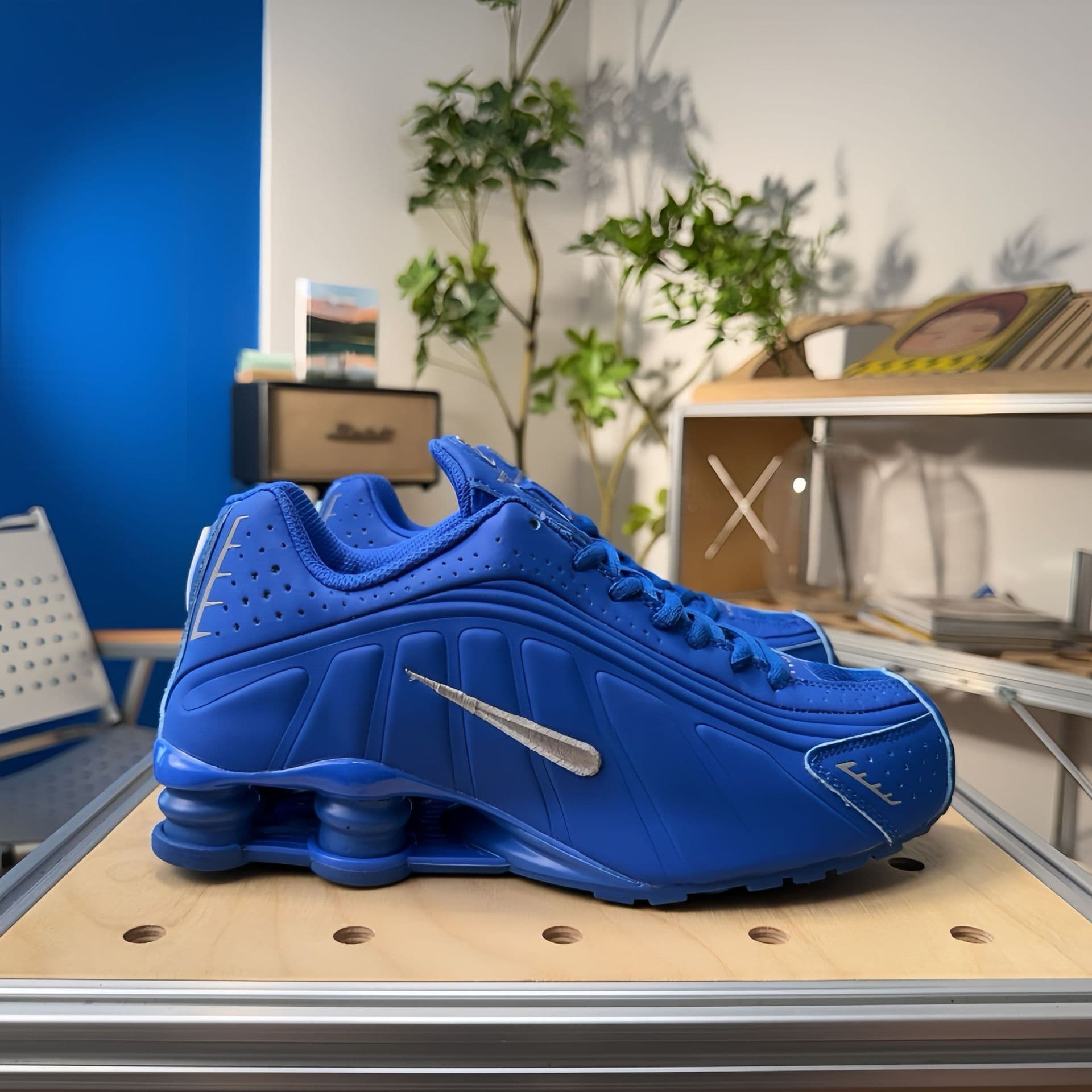 Chaussures de course unisexes SHOX R4 Neymar Collaboration, pointures 36 à 45, pour hommes et femmes, avec coussin d'air coloré.