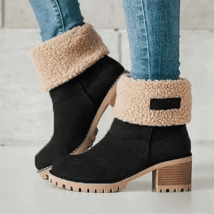 Wish Hot Foreign Trade Cross-border Large Size Winter New Boots Foreign Trade Tube Two Wear European And American Warm Snow Boots Women