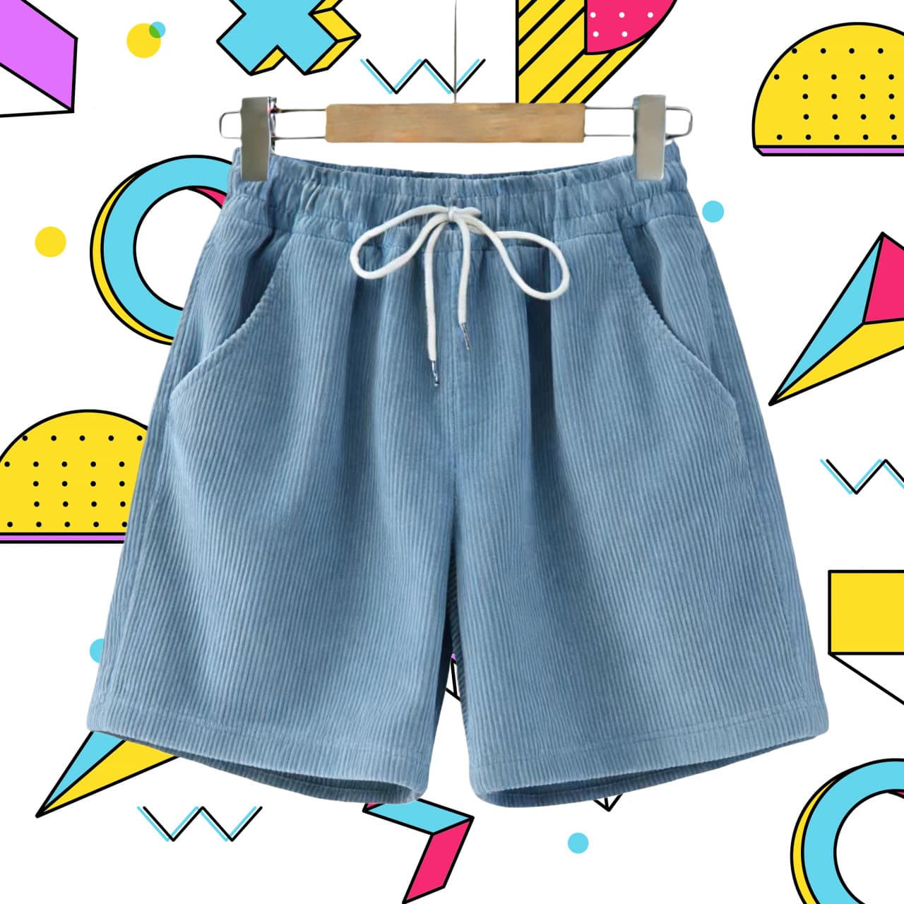 Men's Corduroy 5-Inch Shorts – Breathable Summer Casual Shorts With Relaxed Fit For Lounge & Sport​