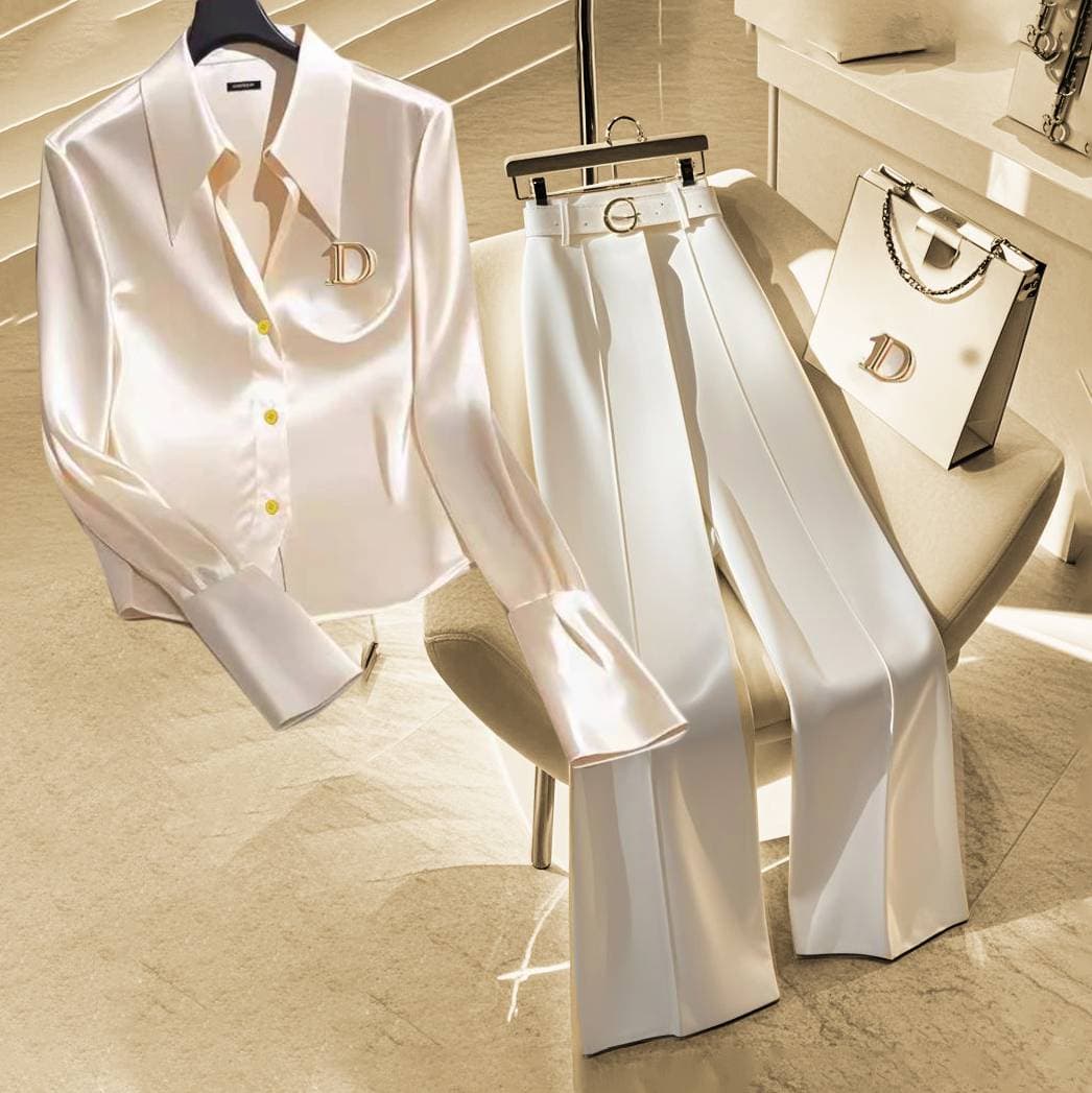 Women's Clothing A Metal Letter D Suit For A Fashionable And Beautiful Woman Suitable For Senior Professional Parties, Work And Outings