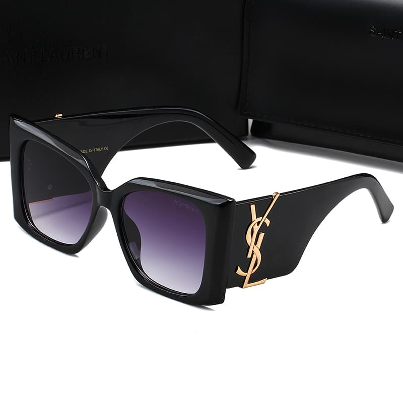 Lunettes de soleil unisexes à monture large et œil de chat, style vintage, tendance