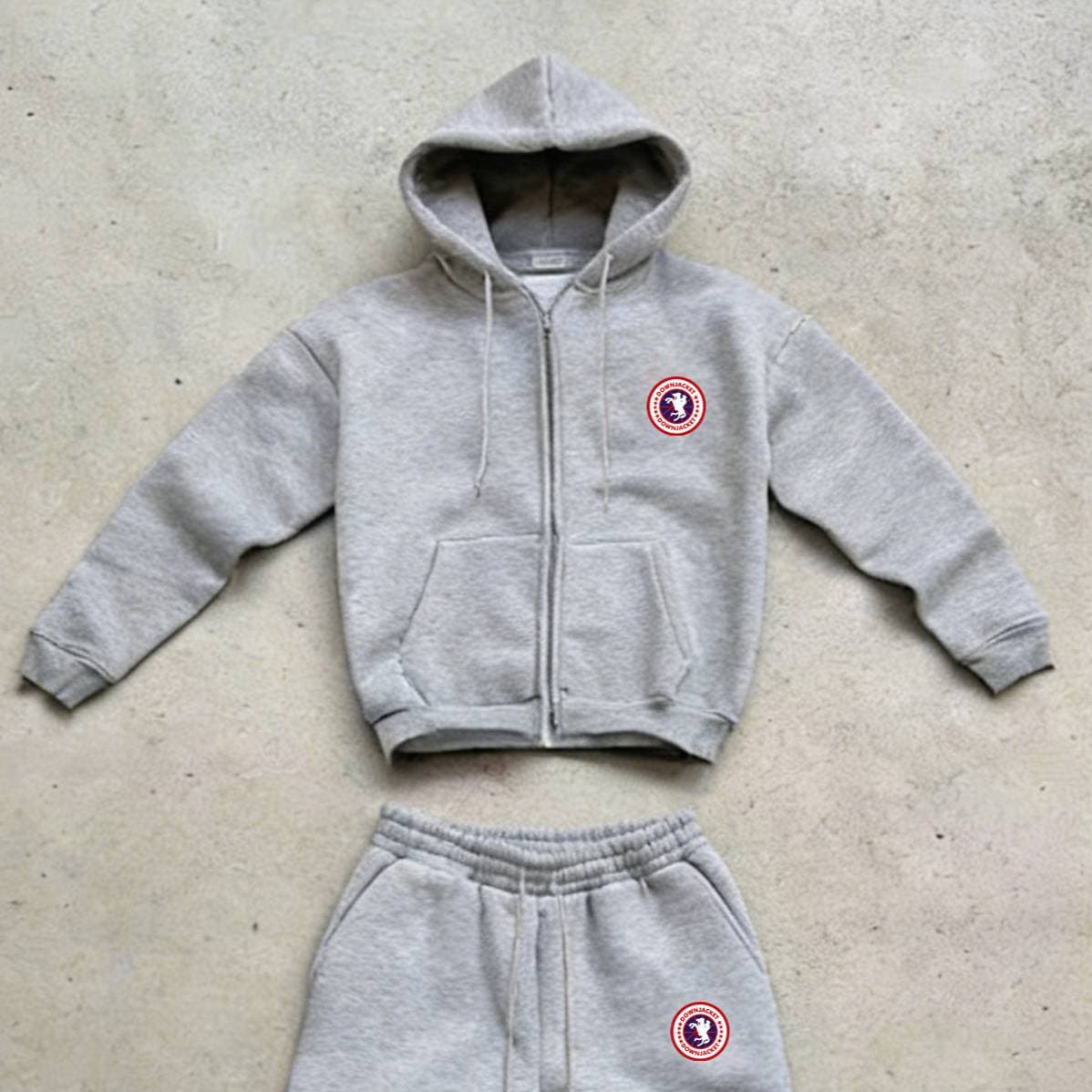 Ensemble sweat à capuche et jogging streetwear pour homme - Pull oversize imprimé, tenue décontractée