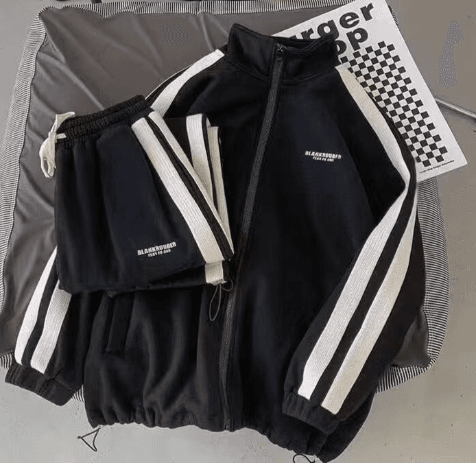 Women's Clothing goods casual women's suits spring and autumn loose cardigan sweater long sleeved trousers student sportswear two piece suit