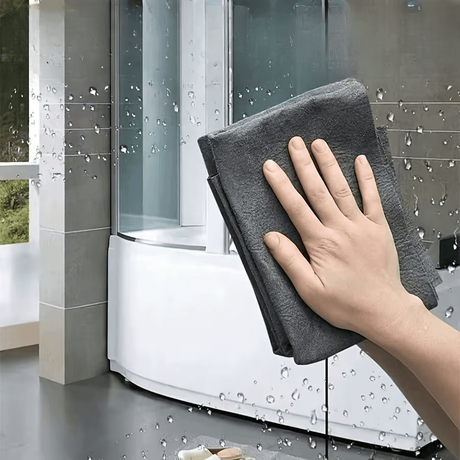 5 Pieces Of Magic Cloth Seamless Glass Cloth, Special Watermark Brush Cloth Mirror Cleaning Utensils, Gray Glass Towel