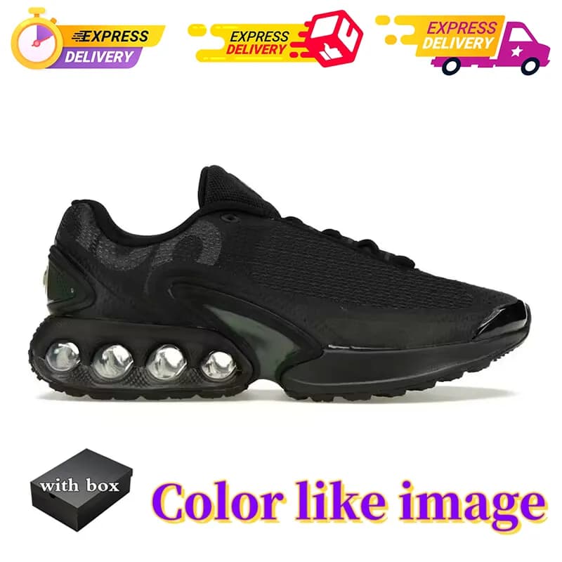 Avec boîte DN Running Shoes Athletic Trainers All Night Black Metallic Dark White Sier Bullet Half Platinum Royal Blue