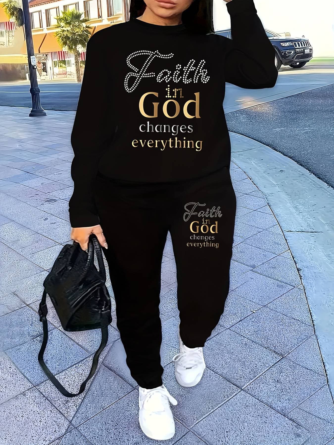 Solid Color Hoodie Set With Threaded Bottom For Men's And Women's Casual Sportswear, Sweatpants And Sweatpants Set