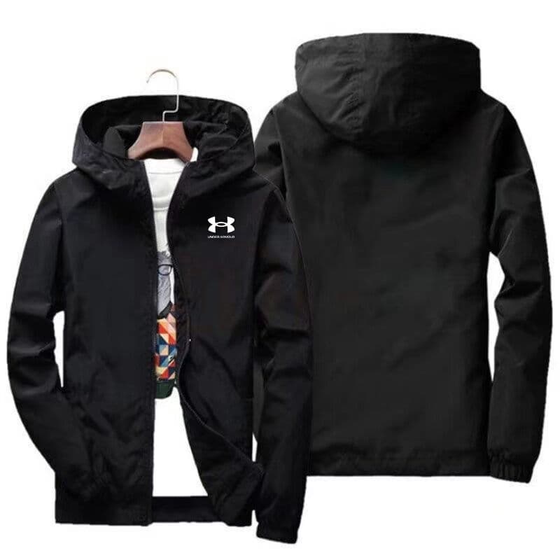 Veste à capuche Tide pour homme, coupe-vent de couleur unie, printemps et automne