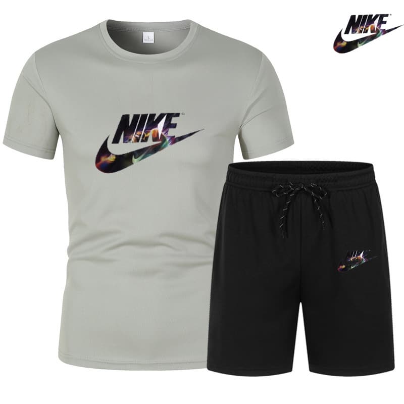 2024 Tendance d'été Vêtements pour hommes T-shirt à manches courtes + short à cinq points Ensemble 2 pièces Survêtement Mode Jogging Casual En