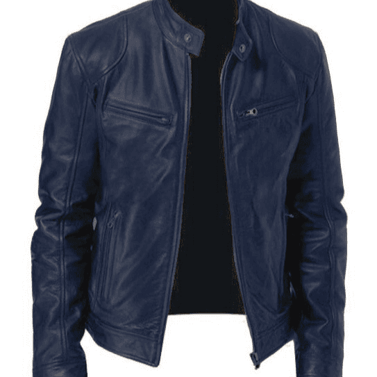 Men's Clothing leather jacket motorcycle suit men's PU leather jacket stand collar cardigan leather jacket