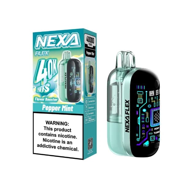 Kit NEXA FLEX (Visible) 40 000 bouffées, cigarette électronique jetable 18 ml, 5 %