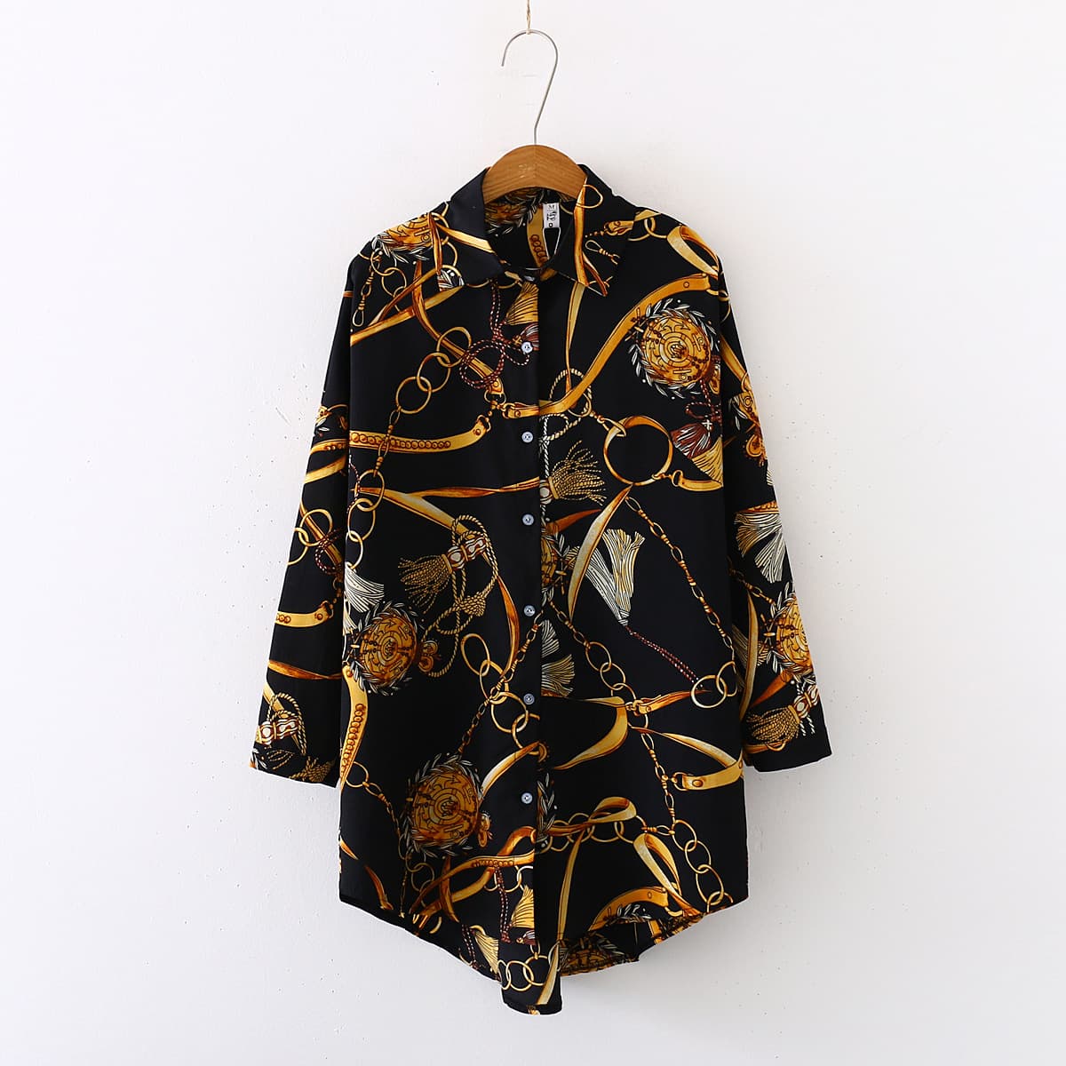 Women's summer chiffon sunscreen medium and long-sleeved shirt female design niche