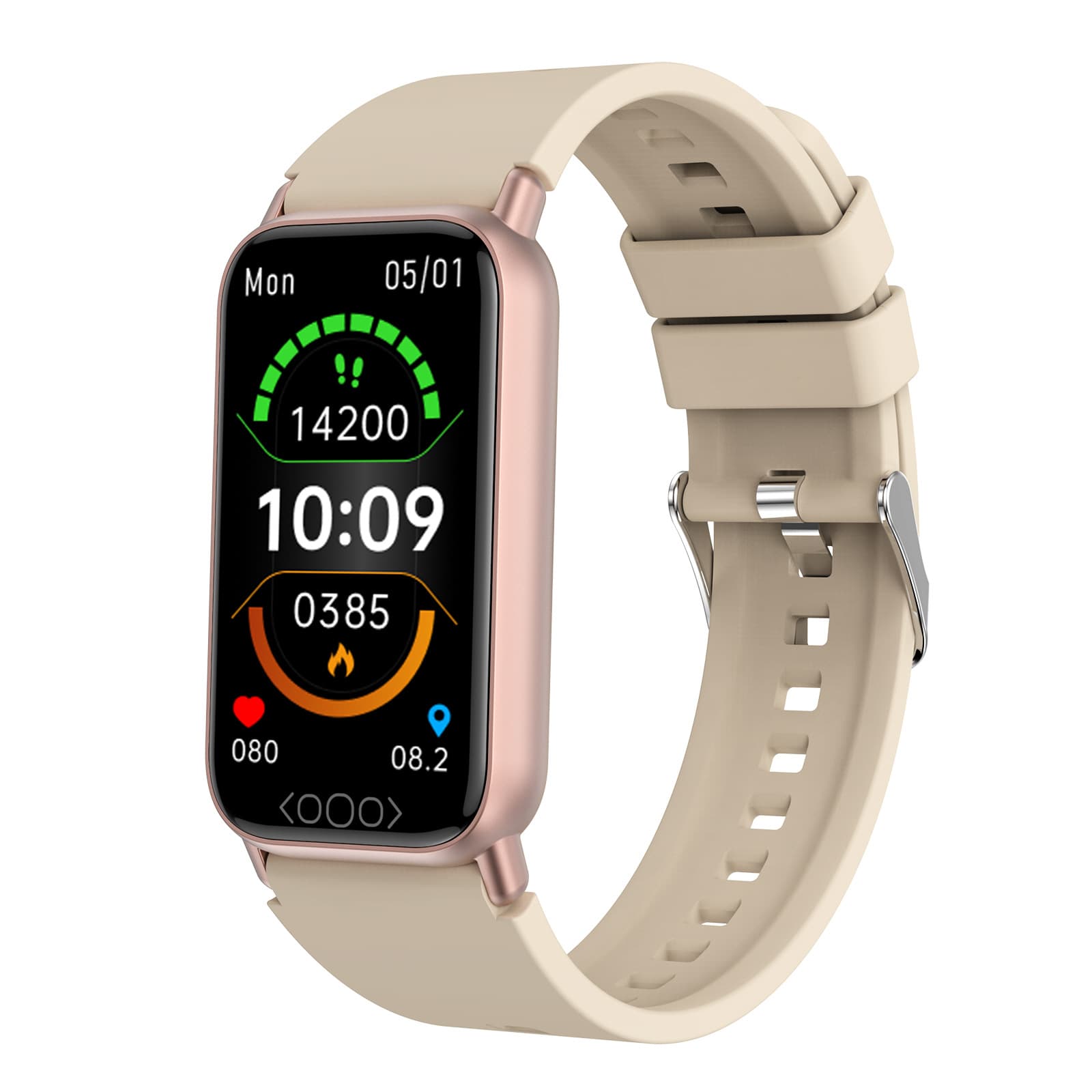 ​TK72 Smart Watch - Sleep Monitor, Heart Rate, Blood Pressure & SpO2 Tracker With Multi-Sport Modes & Social Sharing
